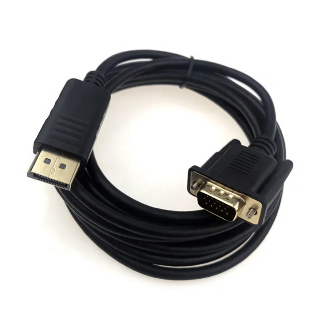 1M 3M 1080P 10.8Gbps Displayport DP V1.1 to VGA Male to Male DP to VGA Cable for HDTV DP to VGA Adapter AV Cable