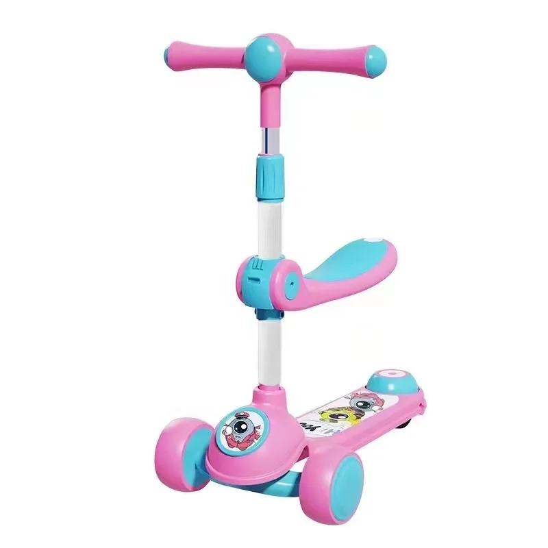 Multi Functional Kids Scooter Cool Baby Scooter 5 Years Old 3 Wheel Kick Scooter Child for Girls Images