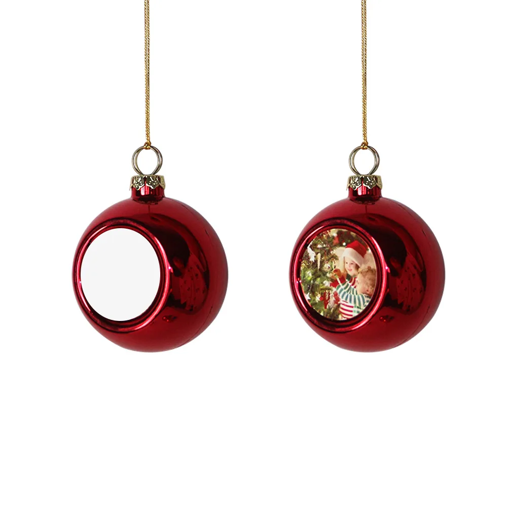 RubySub Colorful Christmas Ball Sublimation Christmas Ornaments Christmas Decoration Supplies