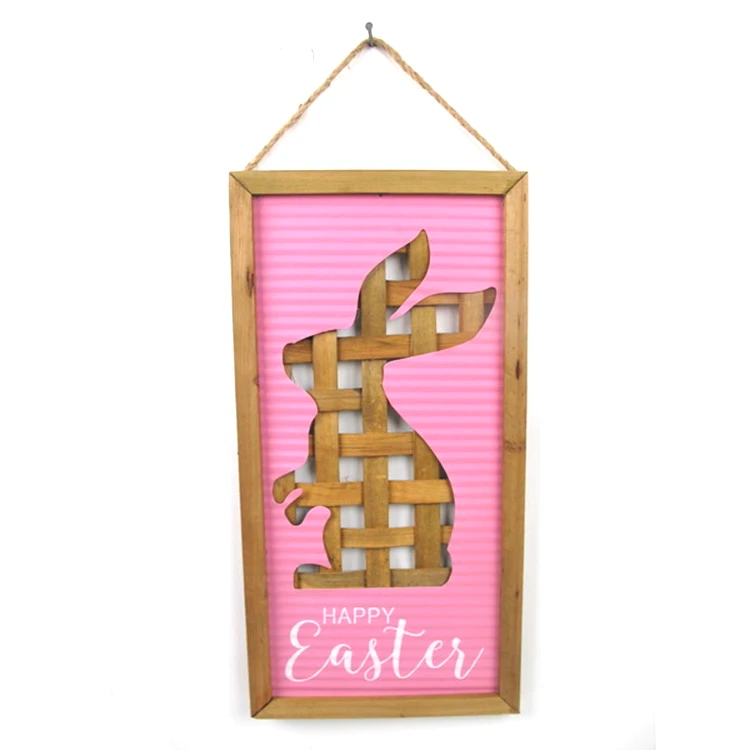 
Easter Spring Wood Hanging Sign Wall Decoration Sign 