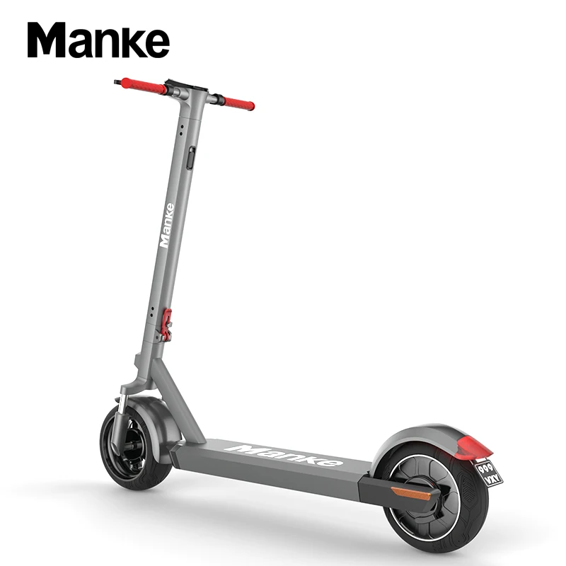 
Manke MK089 New Germany Standard Scooter Electric 350W 10 Inch Fat Tire Electric Scooter with Double Shock Absorption 