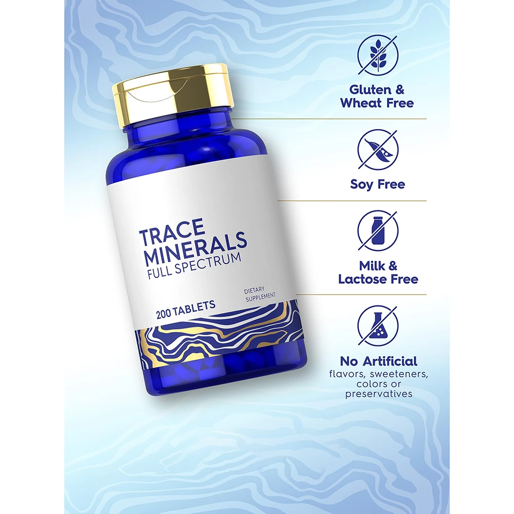 Trace Mineral Tablets For Non-genetically modified GMP Stamped Wheat-less Herbivore Low-sugar