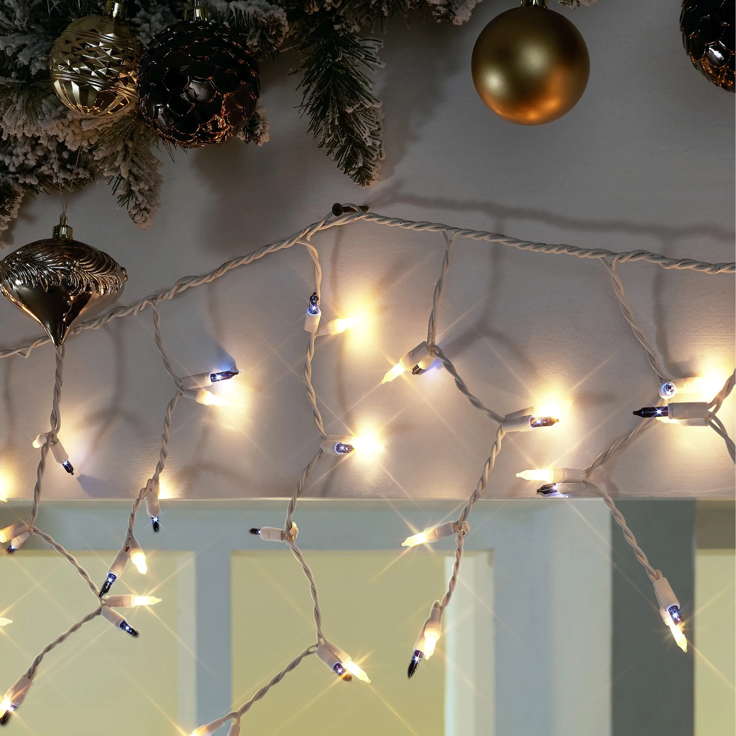 HQ 100 LIGHTS ICICLE String Lights FOR Outdoor Decoration Holiday Icicle Garden String Light
