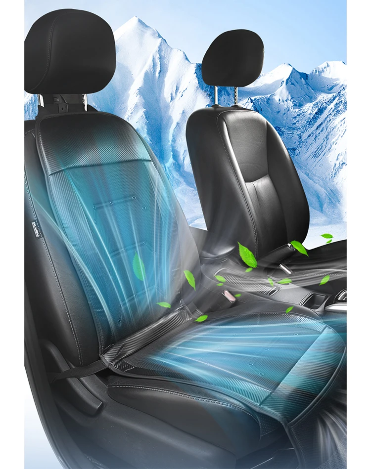 12V 24V Car Seat Cover Anti Slip Breathable Cooling  Ventilation Cushion With Fan