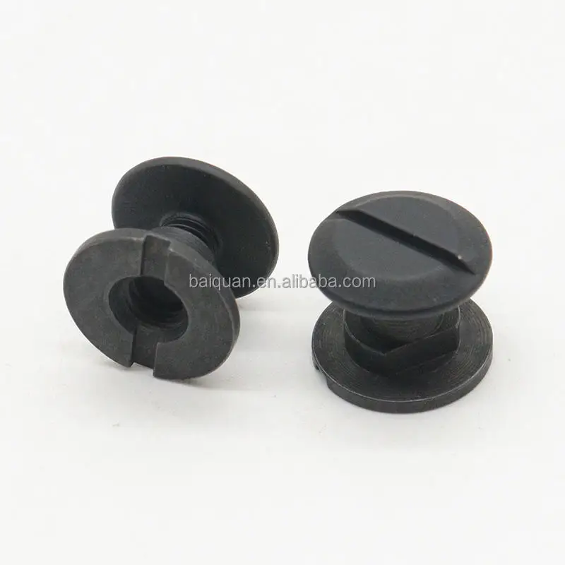 Black Male Female Screws Book Binding Screw Chicago Post Binding Machine Screw