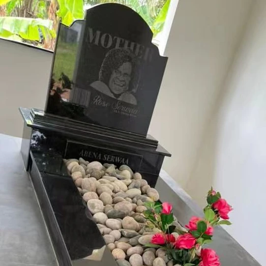 Китайский Натуральный гранитный надгробный камень сделанный на заказ черный Галактический