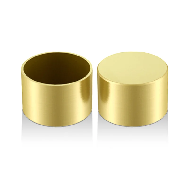 Koppalive Wholesale Luxury Gold Brass Table Leg Cover Chair feet Protector Sofa Couch Leg Cap Tube Metal Furniture Leg