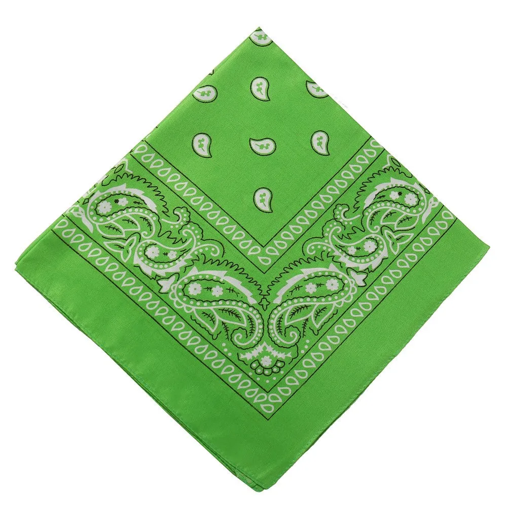 Assorted Cowboy Bandanas Unisex Novelty Print Head Wrap Paisley Bandanas