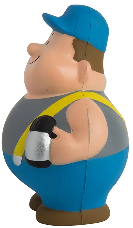 Custom PU round Squishy Fat Doll Trucker Bert Anti-Stress Ball Toy Unisex Logo Squeeze Shape with Personalized Logo