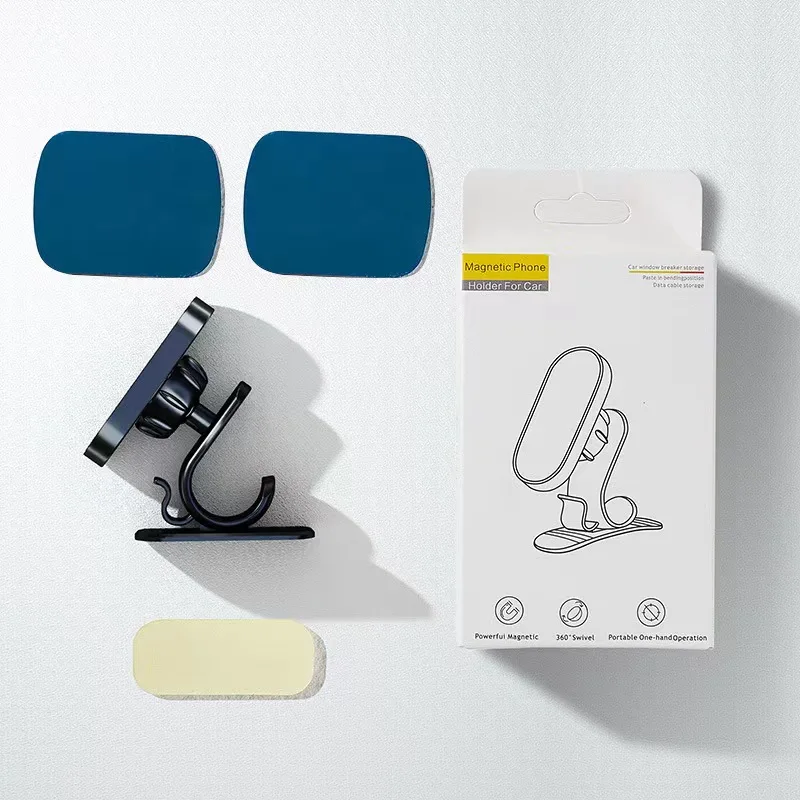 360 degree flexible universal magnetic car cell phone holder support custom logo metal phone holder for phones