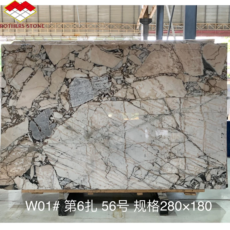 China White Marble with Blue Vein Nature Stone Chinese Calacatta White Marble Slab Stone