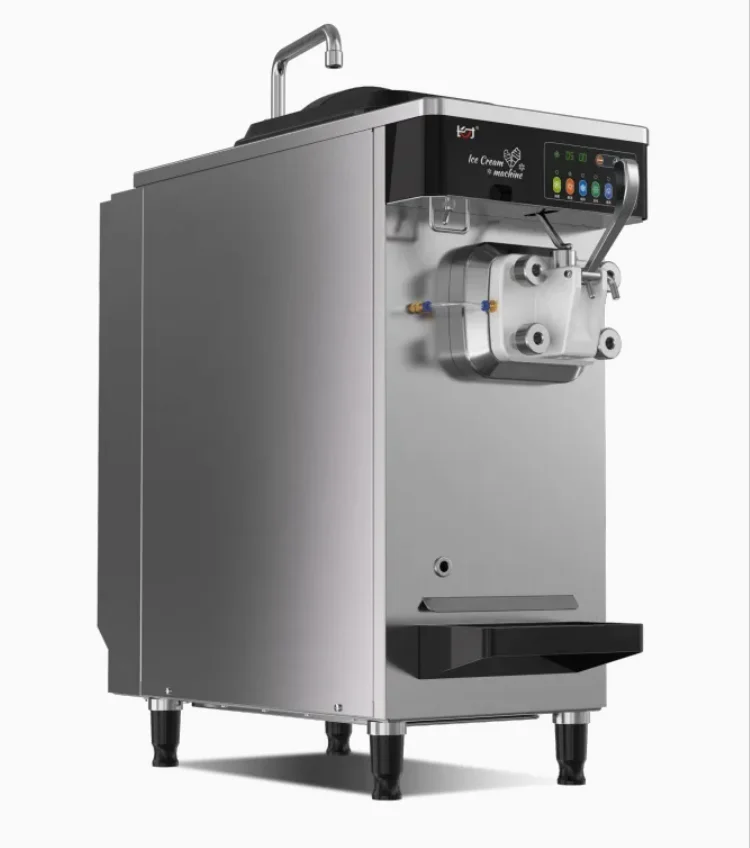 New Arrival Fully Automatic Desktop Soft Serve Ice Cream Machine Single Flavor Snack Equipment Factory Price