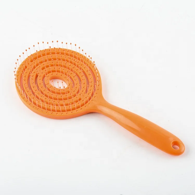 LUXE private label round hair smooth brush quickly blow dry hair brush customized logo personalized wet hair styling brush