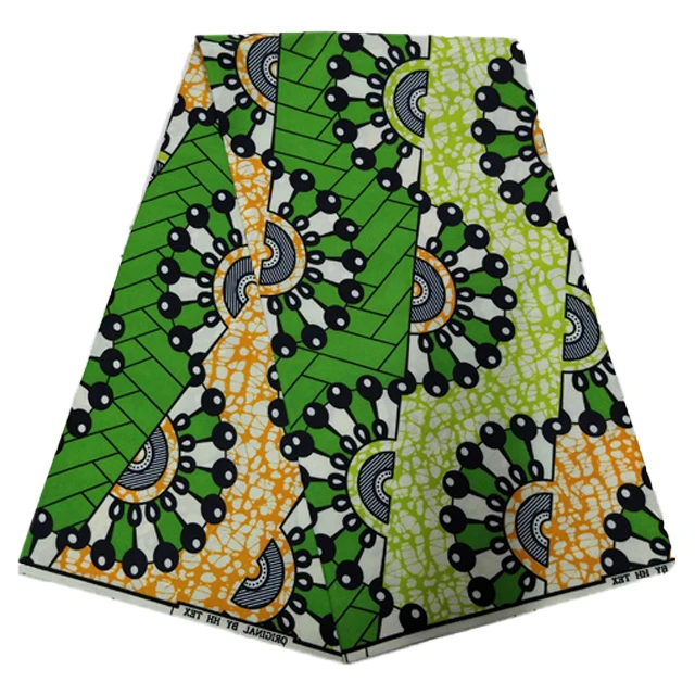 High quality Print wax fabric 100% Polyester Wholesale popular cotton wax printed clothing fabric