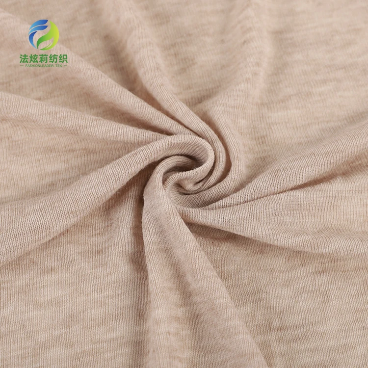 Oeko-tex 100  Lenzing Tencel Lyocell Knitted Jersey 2*1rib Fabric For T-shirt