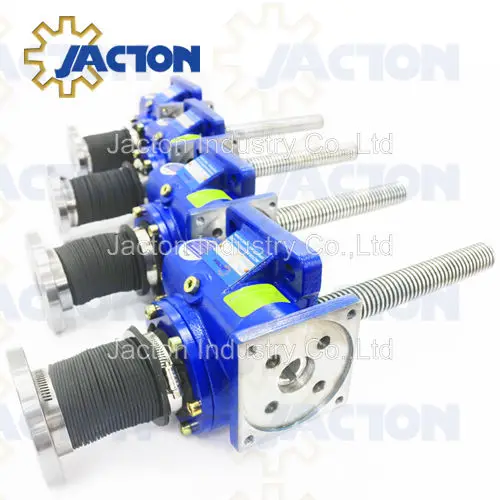 top quality JTM series worm gear actuators mechanical lifting jacks for height adjustable lead screw table