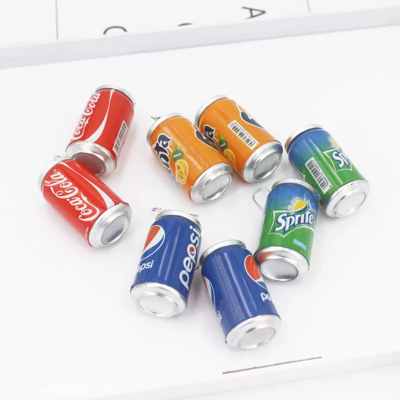 Simulation Sprite Cola Fanta Can Pendant Earrings Creative Personality Non-mainstream Earrings Jewelry