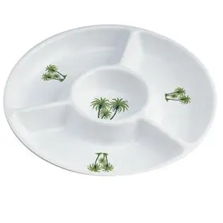 BSCI-Certified bpa free Large Factory-Produced 3-Compartment  Nut Plate Dishes & Plates Genre