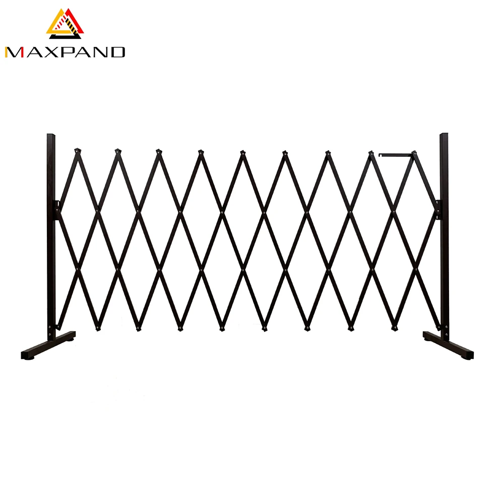 
Coffee Color Portable Aluminum and Steel Expanding Folding Parking Barrier 