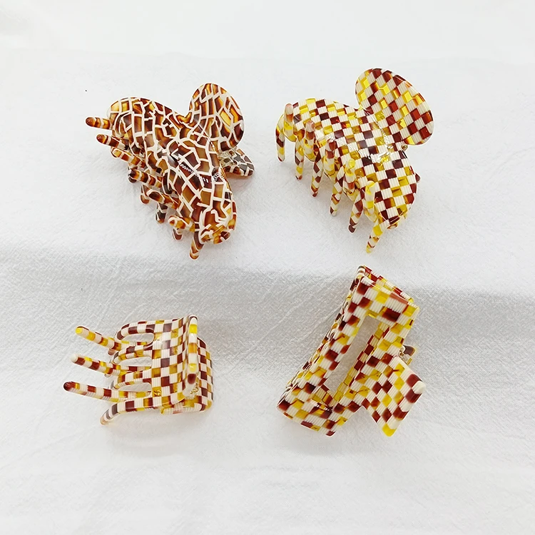 Лидер продаж, модные новые женские аксессуары для волос, простые маленькие ацетатные леопардовые аксессуары для волос, зажимы