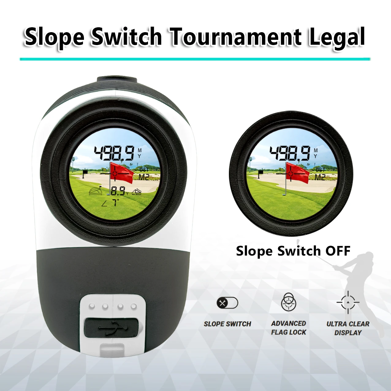 LASERSHOT Factory Custom Golf Rangefinder OEM/ODM Golf Range Finder for Golf and Hunting