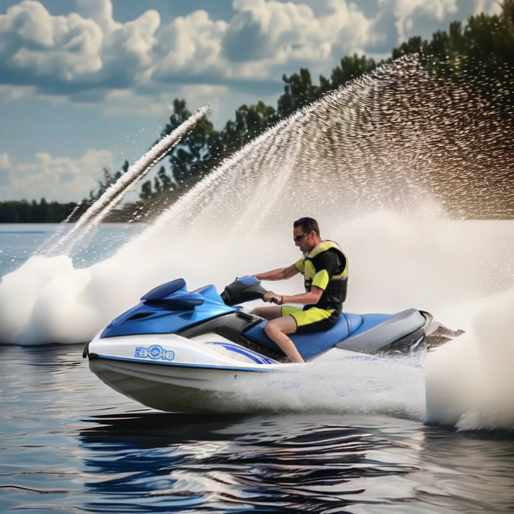 High Quality New Seedoo Style Jet Ski Inflatable Boat 4 Stroke Engine 1500cc Capacity 300hp Horsepower Made in China