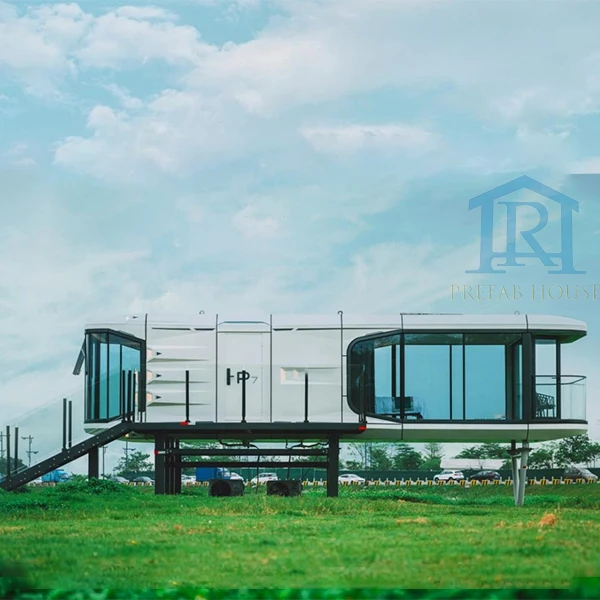 3D Design Prefab Light Steel Framing Modular Prefab Luxury Container House Prefabricated House Space Capsule Villas