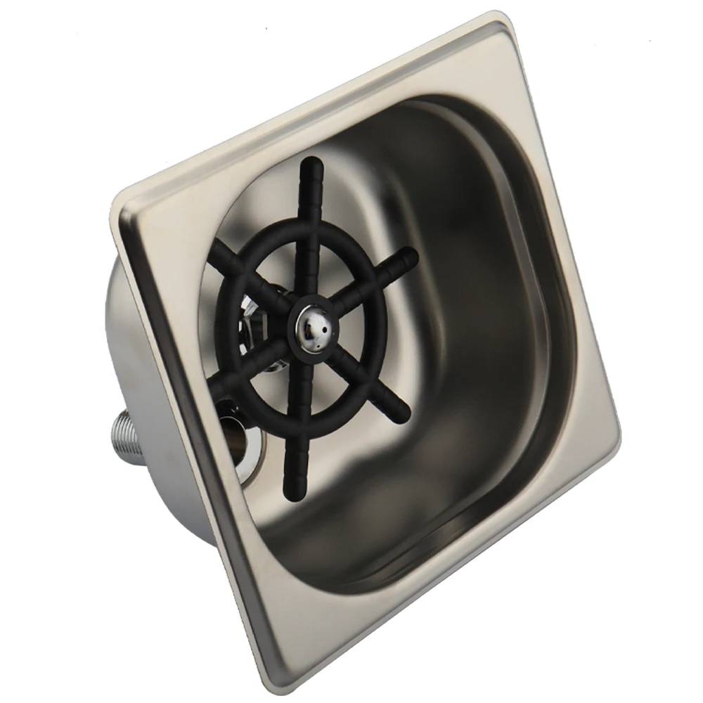 Stainless steel Glass Dispenser Rinser Faucet Glass Rinser set for Kitchen Sink Beer Pitcher Rinser Glass