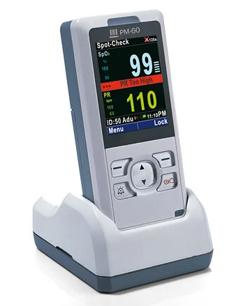 Mindray PM-60 Handheld Pulse Oximeter with 2.4 color TFT Screen Multi Parameters PM-60 Monitor with Nellcor Sensor