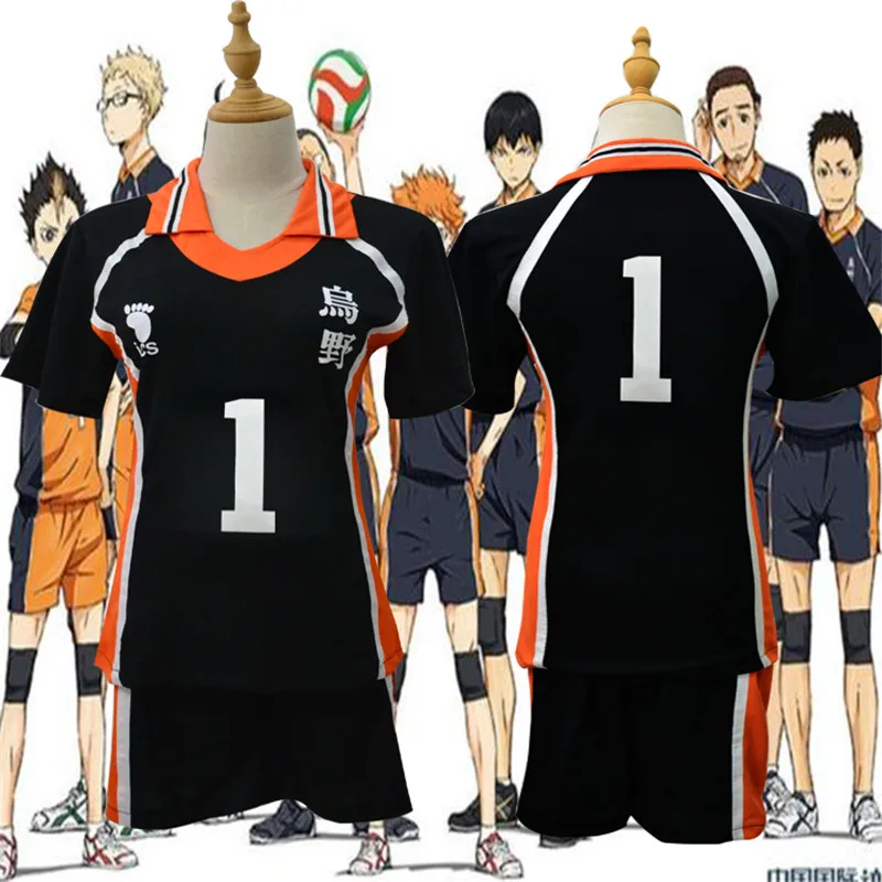 Haikyuu Косплей Костюм Karasuno старшая школа волейбол клуб Хината Shyouyou спортивная одежда Джерси Униформа