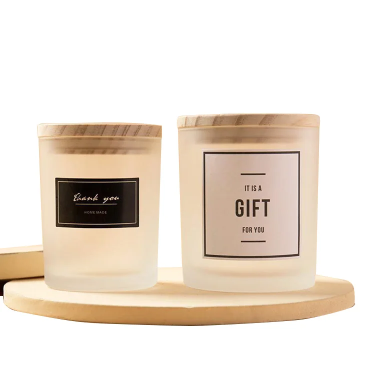  4oz 6oz 8oz 12oz Exclusive Customizeable High Quality Luxury Glass Candle Jars For Making Container With