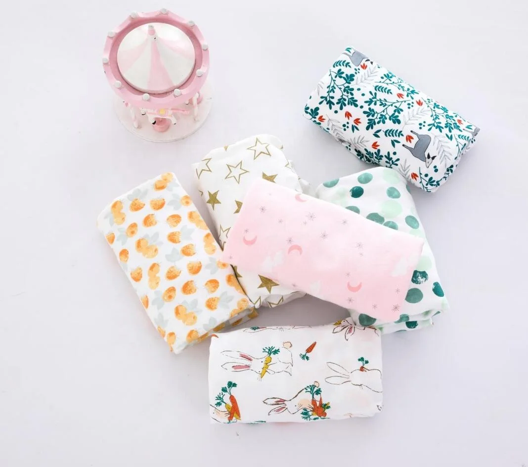 Super Soft Baby Bedding Cot Oval Bed Sheet Design Organic Muslin Babi Crib Fit Sheet