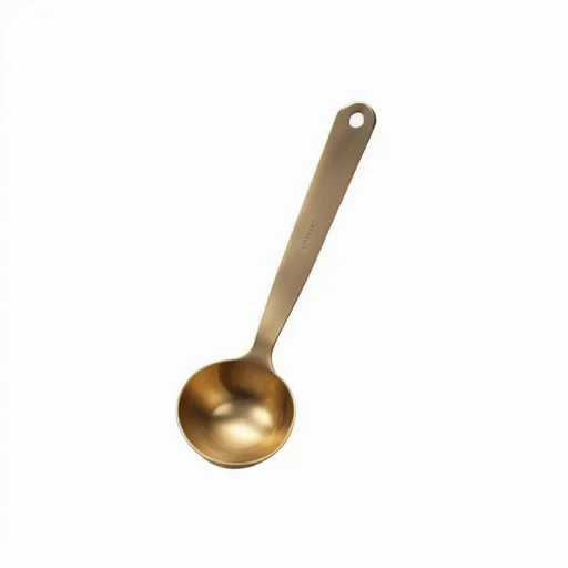 High Quality Stainless Steel 304 Metal Gold Copper Brass Color Coffee Spoon Measuring Scoop Tea Spoon