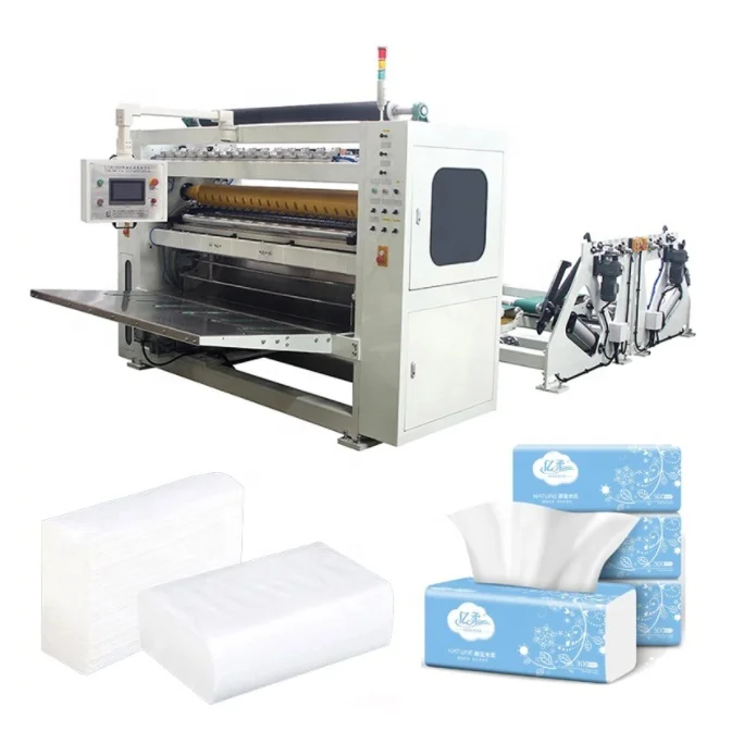 Facial tissue hand towel tissue paper making and cutting machine manufacturer sale folded paper folding machine