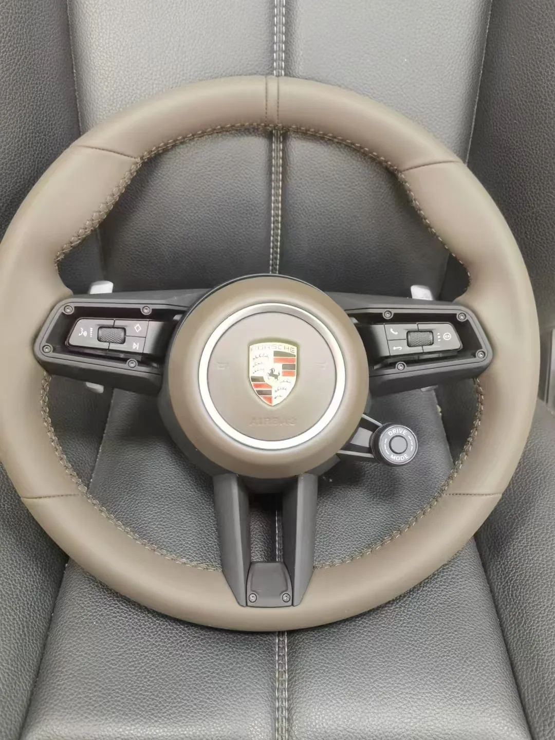 Модернизированный руль Alcantara для Porsches Panamera Macan Cayenne Cayman Taycan 911 718 996 997 958 981 987
