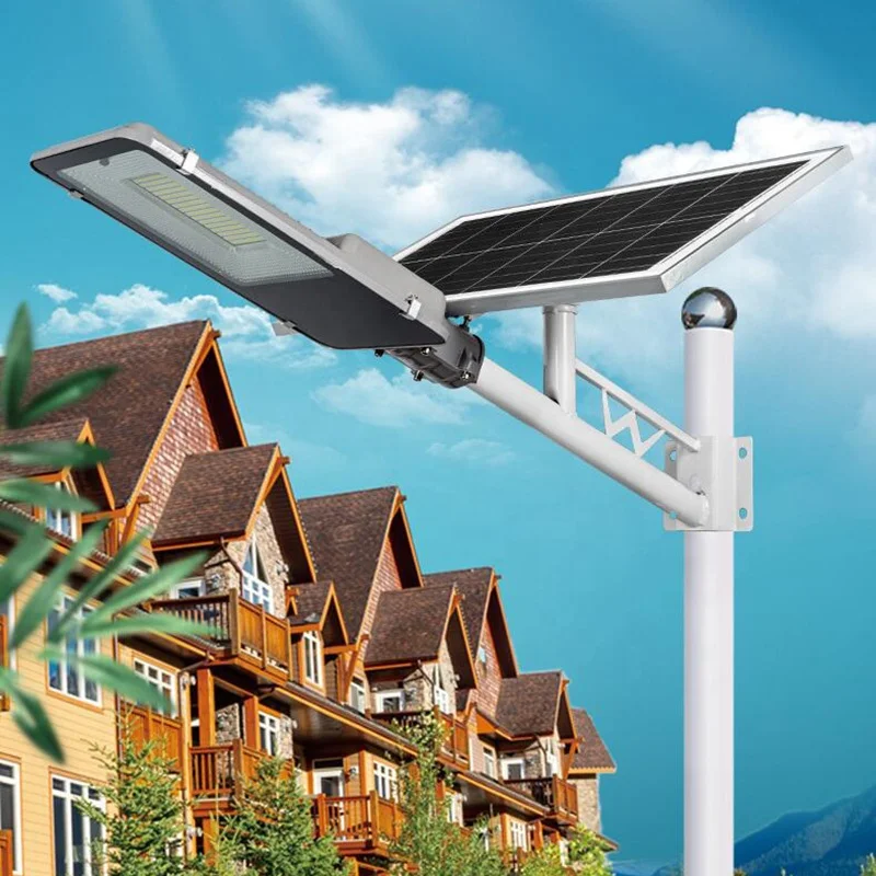 Outdoor lighting Aluminium Solar Led Street Light With Remote Control 100w 200w 300w 400w 500w Ip65 Split Street Lamp With Pole