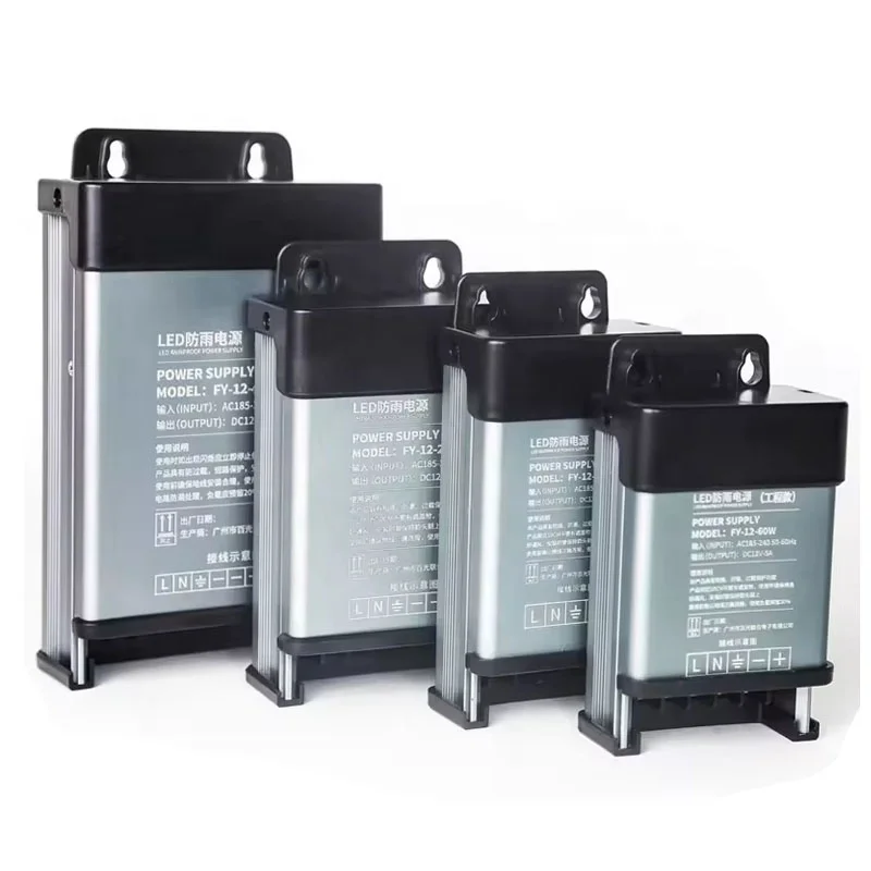 Outdoor rainproof power supply 12v 24v 400w LED switch power supply led adapter ac180v-240v