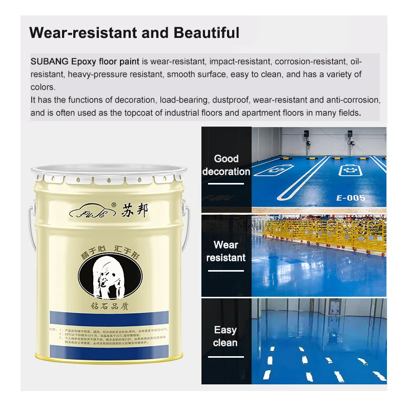 Hot Sale Factory Price Epoxy Topcoat Excellent Adhesion Chemical Resistance Floor Coating