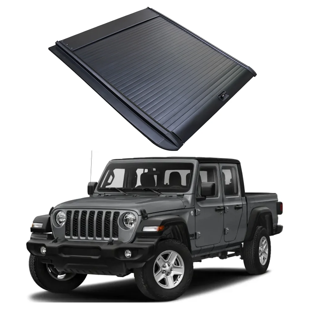 truck bed cover pickup truck cover retractable roller lid shutter tonneau cover for jeep gladiator isuzu dmax 2013