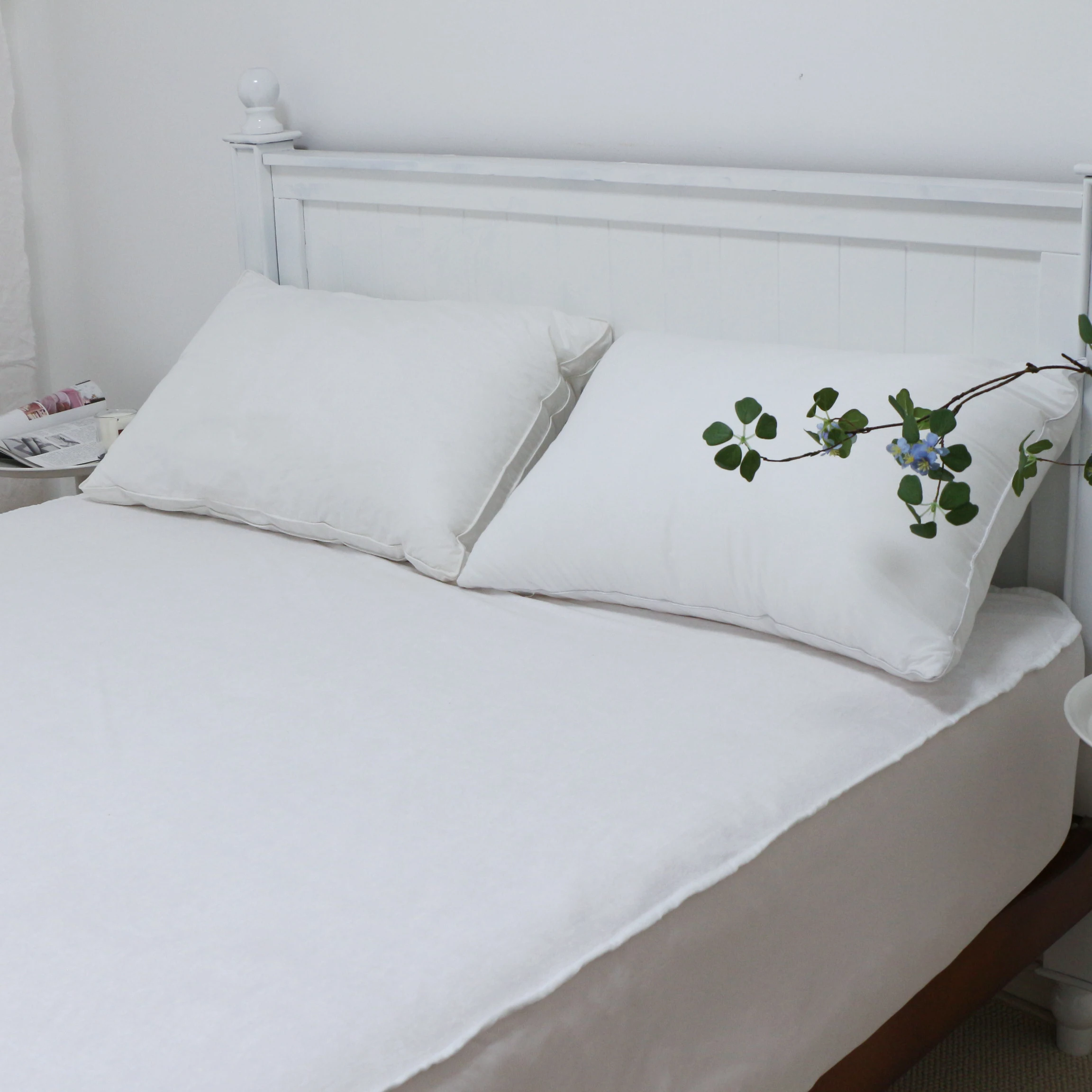 All season breathable customized Bamboo Terry Waterproof Mattress Protector bed Cover