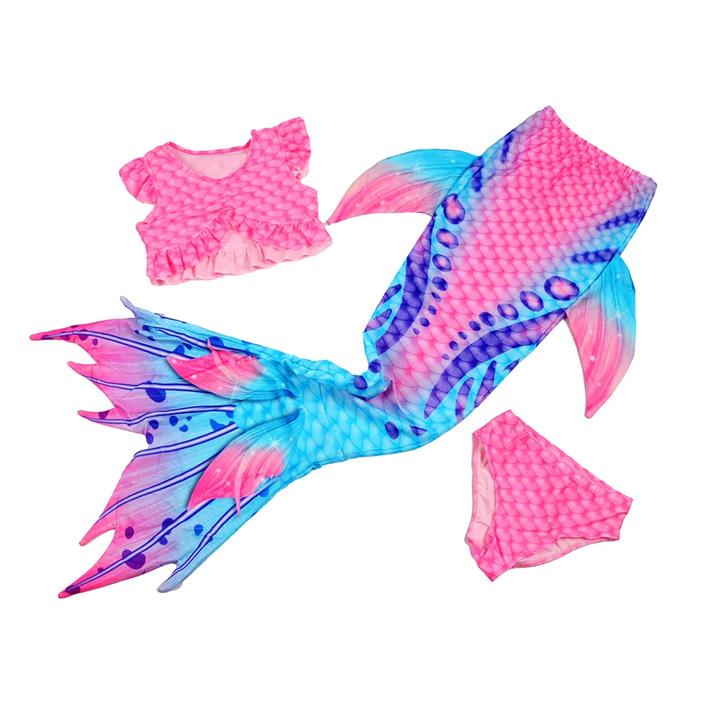 Mermaid Tail for Swimming Children Swimming Girls Kids Mermaid Cosplay Costume