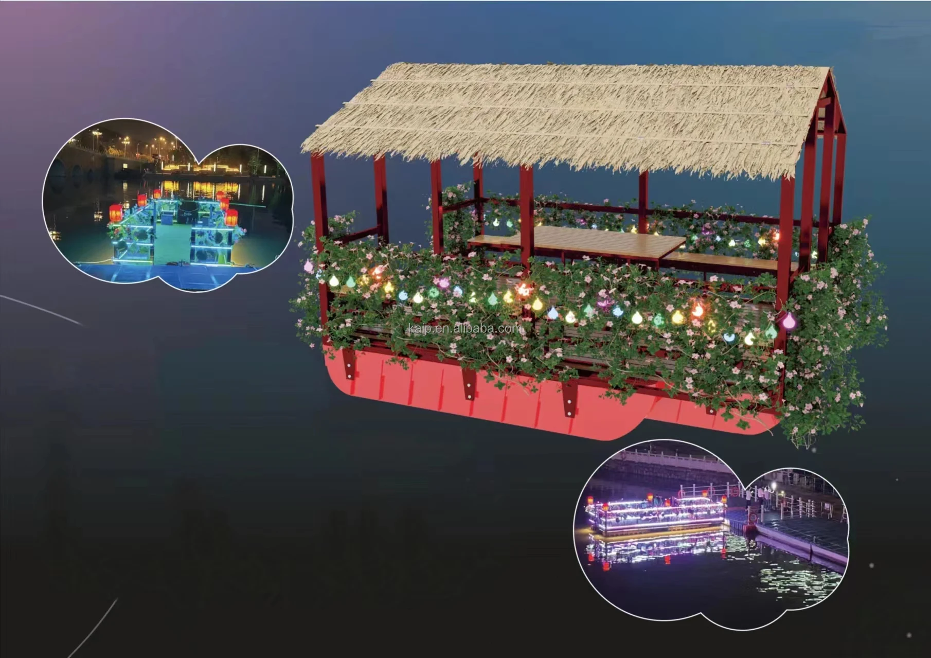 New design houseboat aluminum pontoon houseboat space capsule house floating restaurant retrofit hotel tropical area