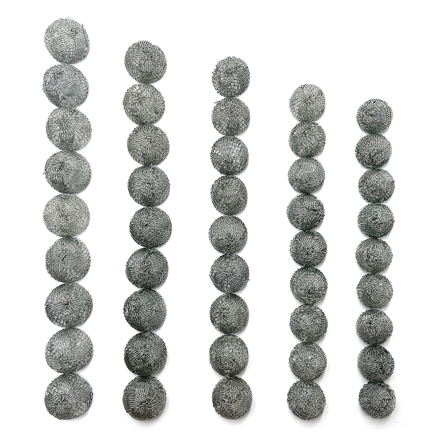 15/16/17/18/19/20mm Smoking Accessories Stainless Steel Domed Mesh Net Combustion Ball Smoking Pipe Filter