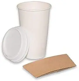 Hot Sale Paper Sleeve For Paper Cups Custom Sleeve With Logo cup with lid