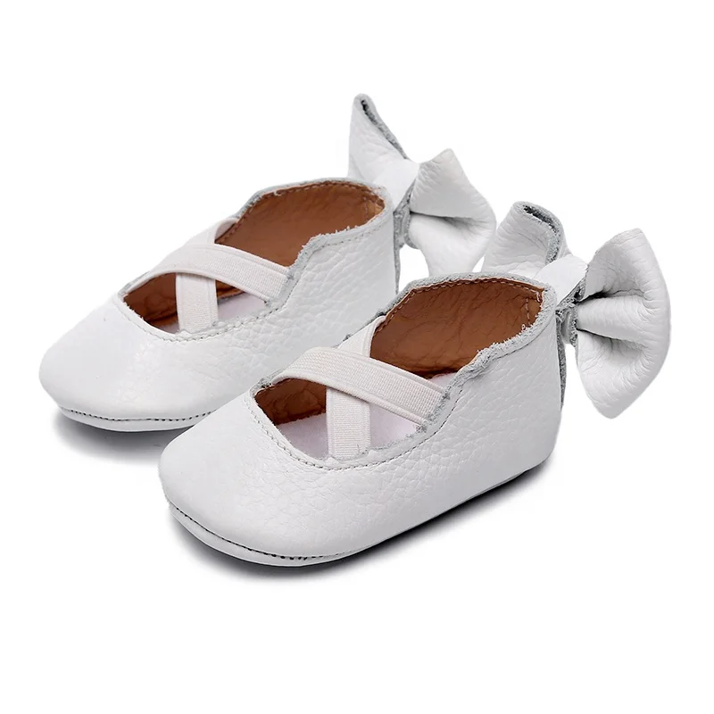EVERTOP bow decoration pretty solid genuine leather baby girl dress shoes infant girl shoes