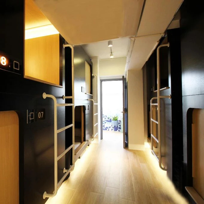 Японская популярная Капсульная кровать для сна оптом, мебель для гостиницы, кровать для отдыха