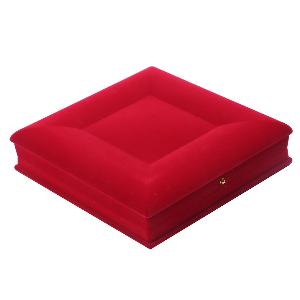 Классическая упаковка для сережек ZHIHUA свадебных ювелирных изделий коробка с красным бархатным