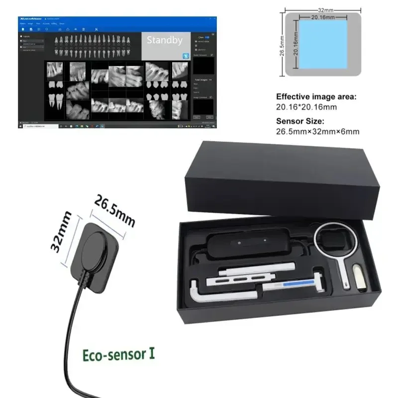 Dental equipment digital sensor X ray intraoral imaging system USB wireless dental radiographic rvg xray sensor