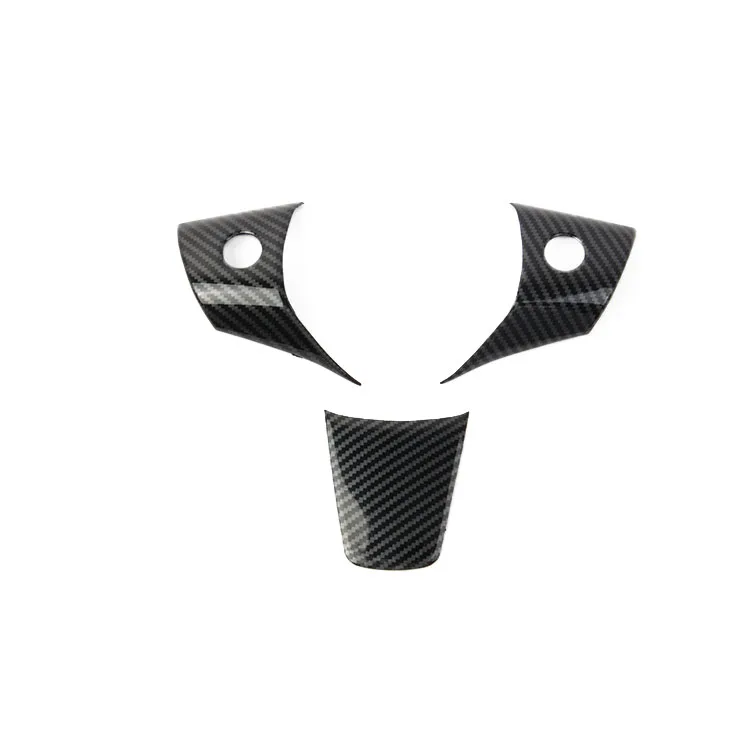 Car Steering Wheel accessories Carbon fiber plastic steering wheel trim 3 piece for Tesla Model 3 M3 ModelY MY