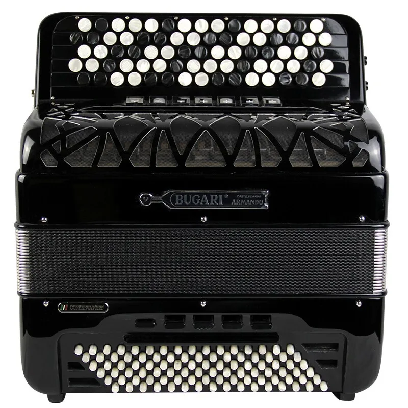 Итальянские импортные BUGARI профессиональные басы аккордеон 96BS, двойной инструмент системы NEMO I [B система] аккордеон